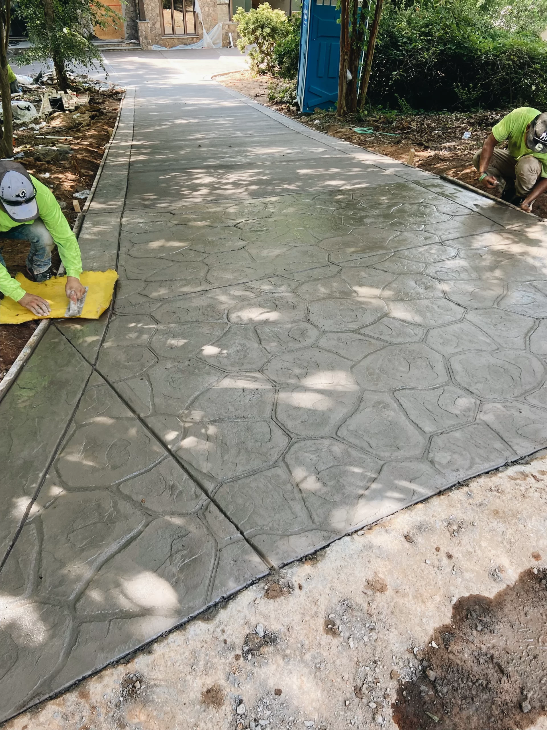 Stamped Concrete Driveway Installation Rock Hill